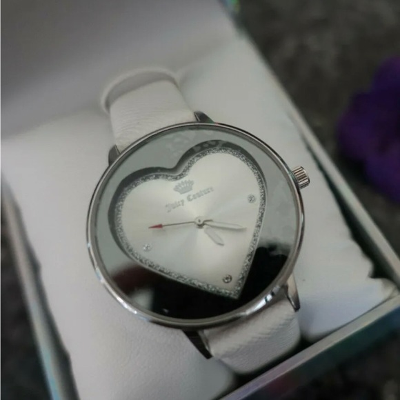 NWT Black Label Juicy Couture Watch in Stainless Silver w Rhinestone Accents - Picture 4 of 11